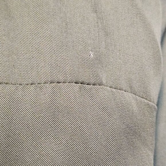 Cottagecore Boho Simple Fit Flare Olive Green Short Dress Summer TommyHilfiger 2 - Picture 11 of 12